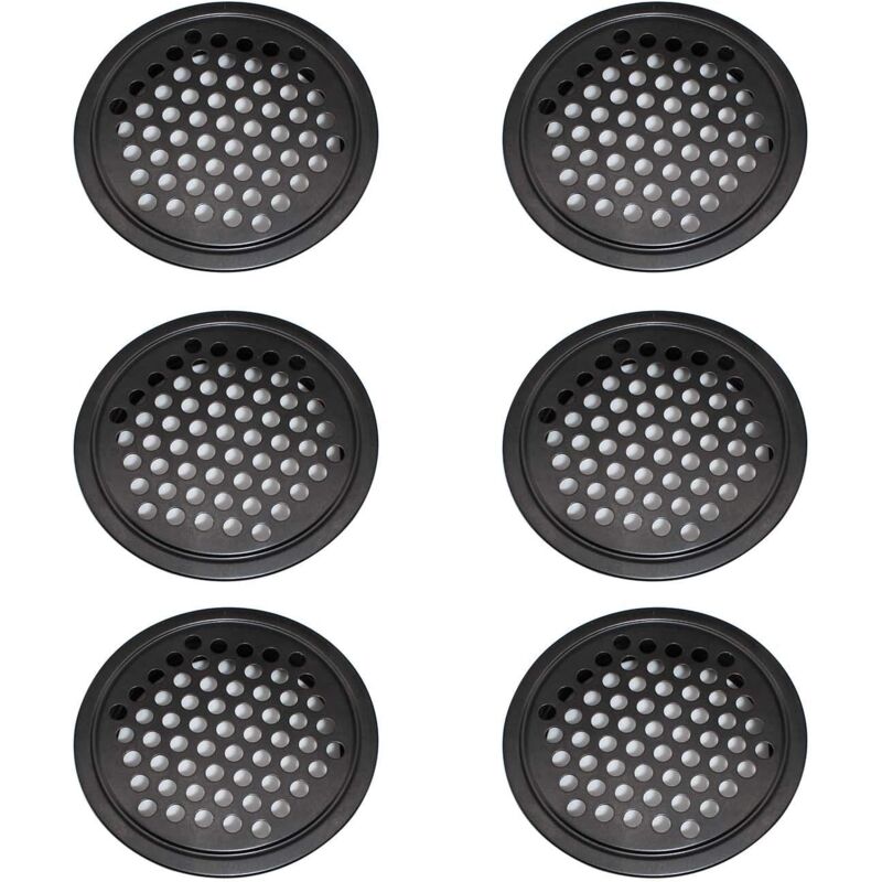 foto del prodotto sollbry pezzi griglia di ventilazione in acciaio inossidabile, griglia di ventilazione per armadietti griglia di ventilazione rotonda da 60 mm