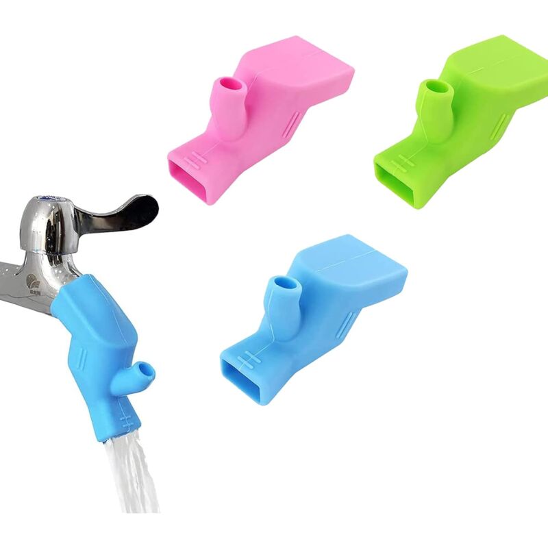 foto del prodotto sollbry pezzi prolunghe per rubinetto per bambini, prolunghe per rubinetto in silicone alimentare per bambini per bagno e cucina, per lavarsi le