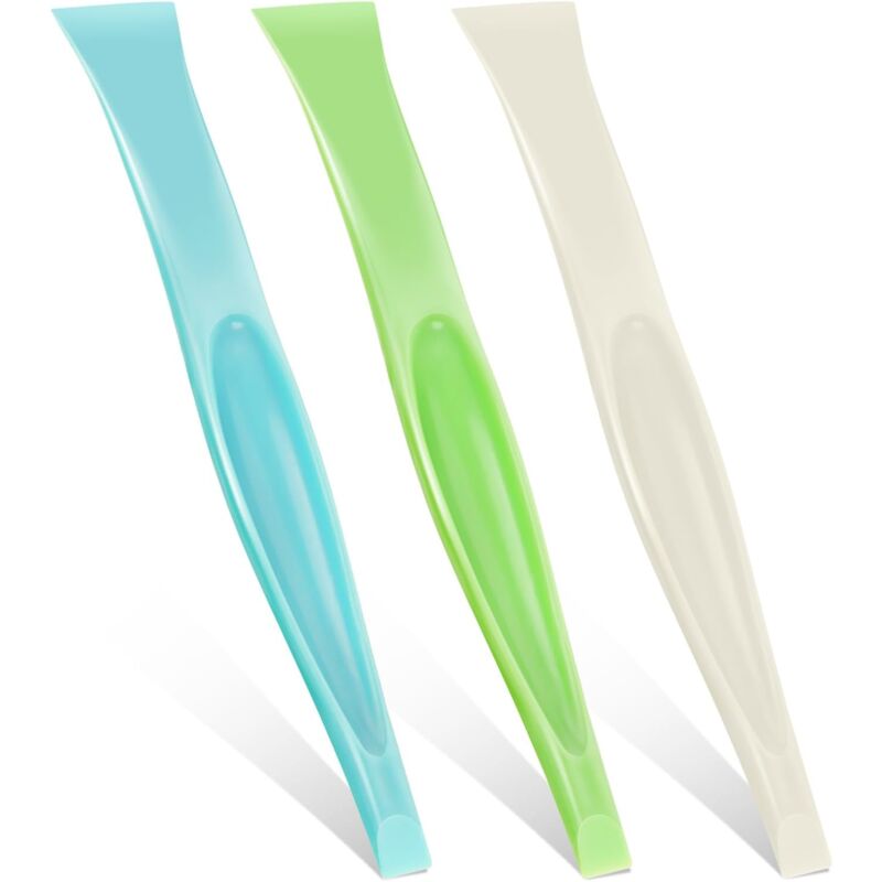 foto del prodotto sollbry pezzi raschietto in plastica per rimuovere adesivi, etichette adesive, macchie di olio, sporco, antigraffio, raschietto in plastica per