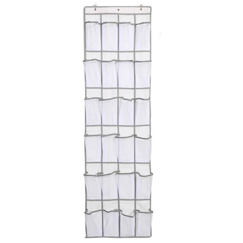 foto del prodotto sollbry pezzi scarpiera da appendere sopra la porta, borsa portaoggetti da appendere con 24 tasche, portascarpe da appendere, organizer