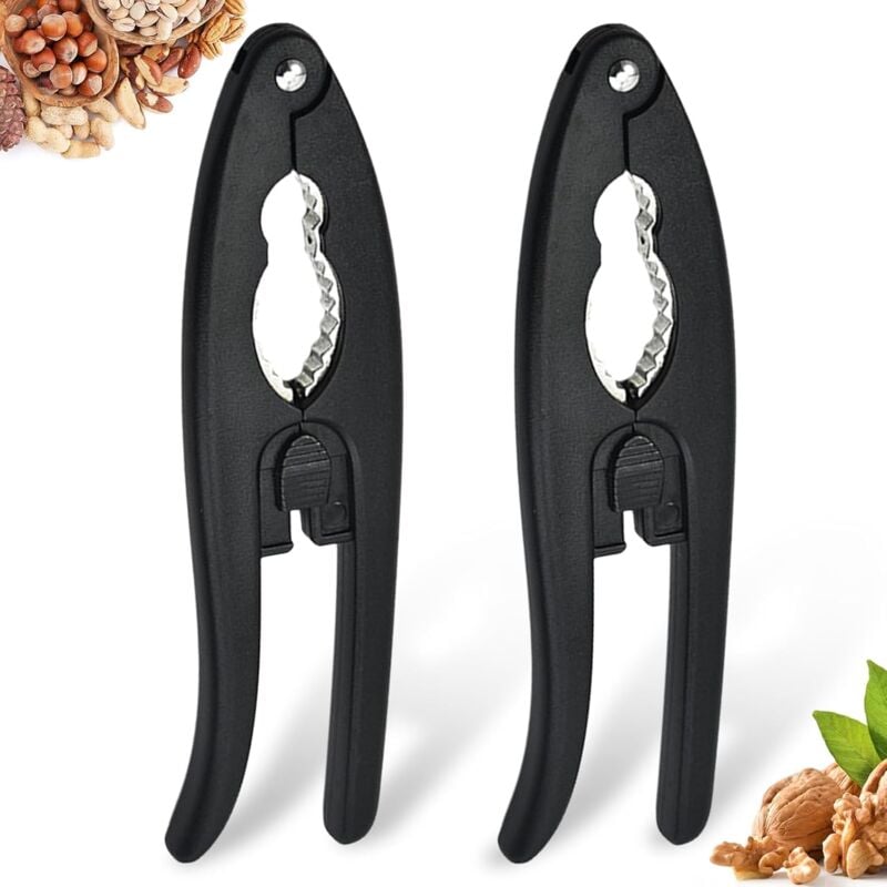 foto del prodotto sollbry pezzi schiaccianoci, schiaccianoci multifunzionale, pinza per schiaccianoci, clip per noci, adatto per noci, nocciole, mandorle, noci del