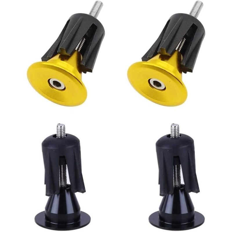 foto del prodotto sollbry pezzi tappi terminali per manubrio bici in lega di alluminio, tappi terminali per manubrio bici tappi per bici, accessorio universale per