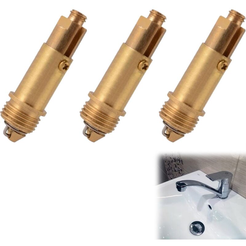 foto del prodotto sollbry pezzi tappo pop up per lavabo, sostituzione pop up per lavabo, tappo di scarico per lavabo, bulloni a scatto pop up per lavabo, adatti alla
