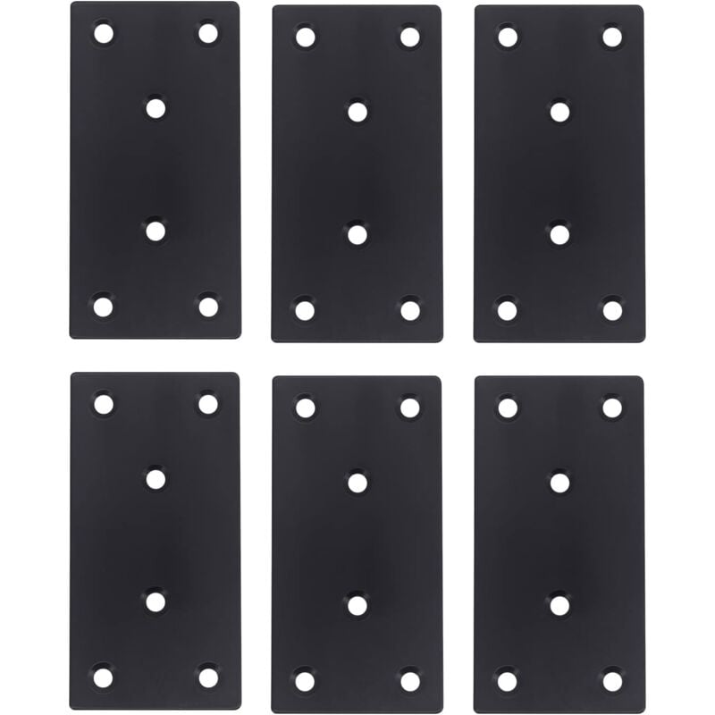 foto del prodotto sollbry piastre di giunzione, 6 pezzi di piastre di riparazione in metallo e legno per piastre di riparazione, pannelli per finestre e staffe per