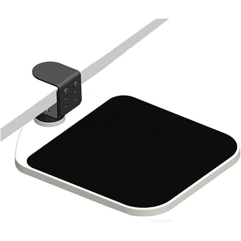 foto del prodotto sollbry piattaforma per mouse con morsetto tappetino per mouse ergonomico girevole a 360 poggiapolsi ergonomico regolabile sotto la scrivania