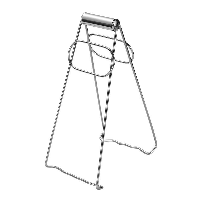 foto del prodotto sollbry pinza per piatti caldi in argento, pinza per ciotola calda in acciaio inossidabile, pinza da cucina, pinza antiscottatura, strumento di