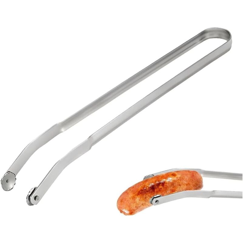 foto del prodotto sollbry pinze per barbecue, pinze da cucina in acciaio inox per barbecue, pinze per grigliare salsicce con manico lungo, pinze per barbecue, pinze