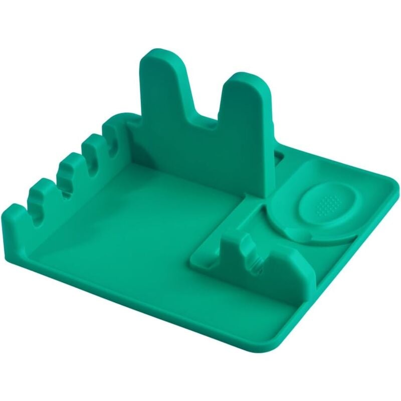 foto del prodotto sollbry poggiamestolo in silicone e portacoperchi per pentole per il piano di lavoro della cucina, mestolo spatola cucchiaio pinze, silicone