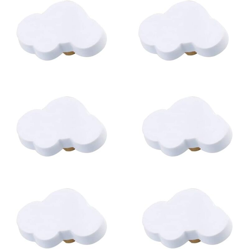 foto del prodotto sollbry pomelli per cassetti in gomma morbida a forma di cartone animato per bambini, bambine, ragazzi, armadi, giocattoli, librerie nuvola 