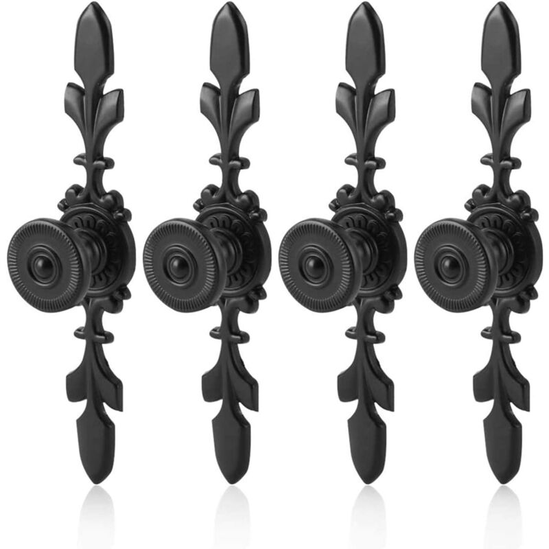 foto del prodotto sollbry pomelli per porte in stile vintage, maniglia per mobile in alluminio nero retr , per ante di guardaroba semplici e moderne, cassetti,
