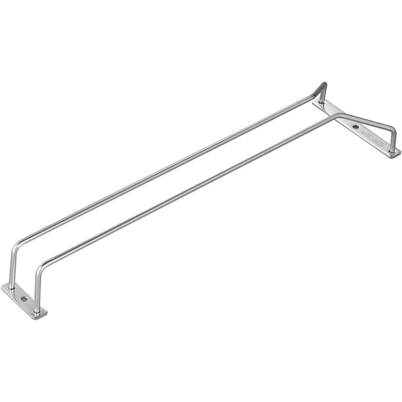 foto del prodotto sollbry porta bicchieri da vino sottopensile, porta bicchieri da vino, supporto in filo di acciaio inossidabile, 34,5 cm, 1 livello