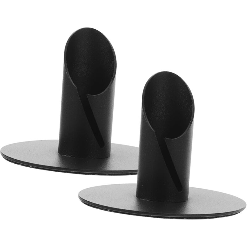 immagine 0 del prodotto sollbry portacandele a colonna in metallo, 2 pezzi, portacandele conico, portacandele per feste, per decorazione, candelieri neri, portacandele da