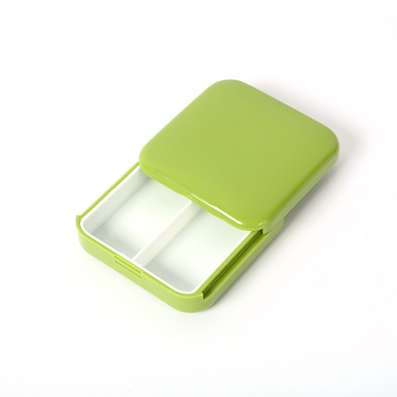 foto del prodotto sollbry portapillole, portapillole portatile, mini portapillole in plastica, portapillole, utilizzato per conservare vitamine, medicinali, ecc.,