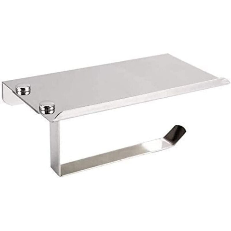 foto del prodotto sollbry portarotolo carta igienica, portarotolo carta igienica a parete, portarotolo in acciaio inox 304, installazione a vite, argento
