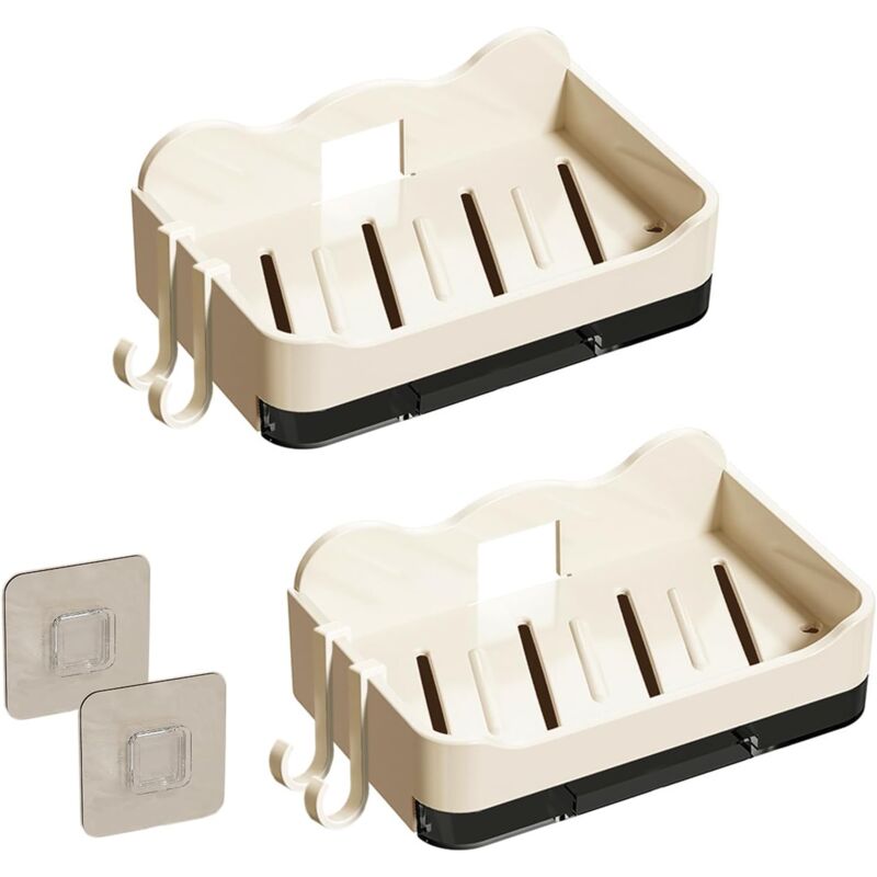 foto del prodotto sollbry portasapone da 2 pezzi, portasapone da doccia, portasapone a parete, per bagno e cucina