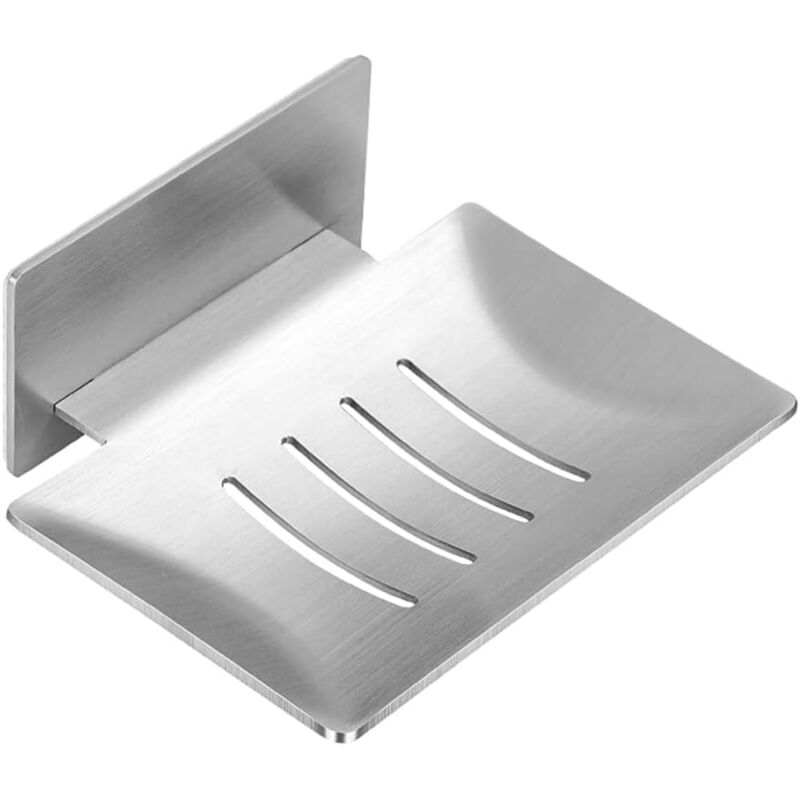 foto del prodotto sollbry portasapone da parete senza foratura portasapone da doccia in acciaio inox senza foratura per bagno, cucina, doccia, autoadesivo