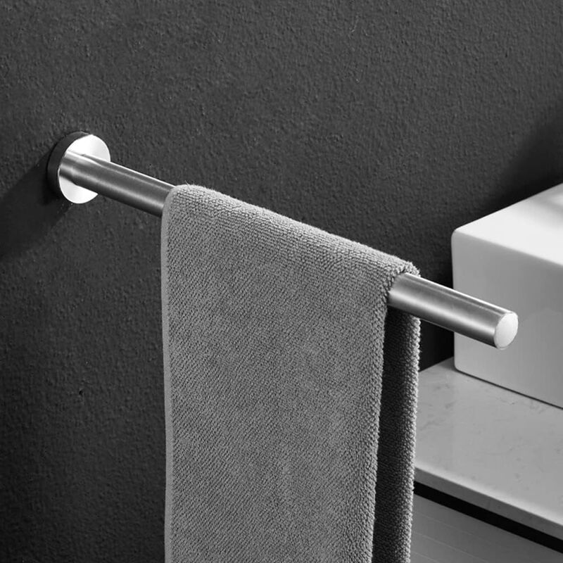 foto del prodotto sollbry portasciugamani da bagno da 40 cm portasciugamani da parete in acciaio inossidabile con viti, barra portasciugamani spazzolata per bagno,