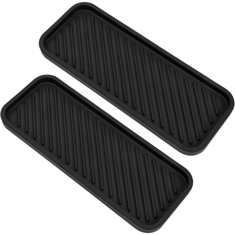 foto del prodotto sollbry portaspugna in silicone, set di 2 portaspugna da cucina antiscivolo, portaspugna per lavello da cucina, organizer per lavello per riporre