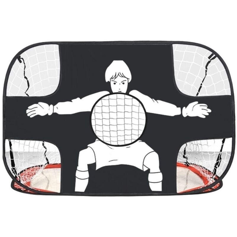foto del prodotto sollbry porte da calcio portatili per bambini, rete da calcio pieghevole 2 in 1 con design pop up e borsa per il trasporto, rete da calcio per