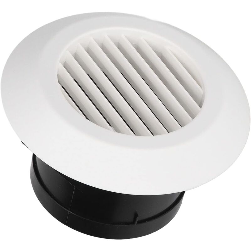 foto del prodotto sollbry presa d aria da 75 mm con griglia di protezione abs 75 mm 