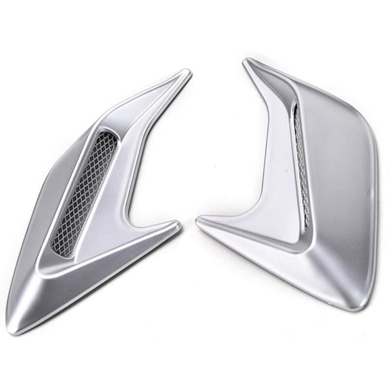 foto del prodotto sollbry presa d aria decorativa per auto, 2 pezzi, adesivo per griglia auto, presa d aria universale per cofano di sfiato, accessorio modificato,