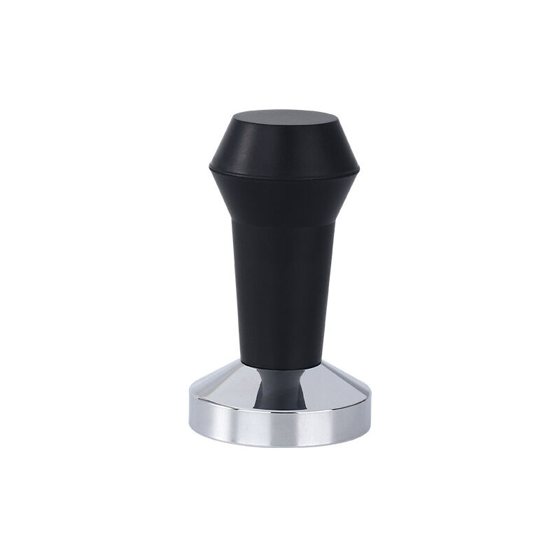 foto del prodotto sollbry pressino per caff da 51 mm, pressino per caff con silicone nero, pressino in acciaio inossidabile, pressino per caff espresso barista,