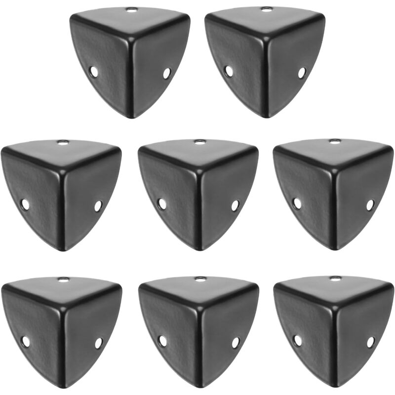 foto del prodotto sollbry protezioni angolari in metallo per mobili decorativi, 2,8 x 2,8 x 2,8 cm nero 