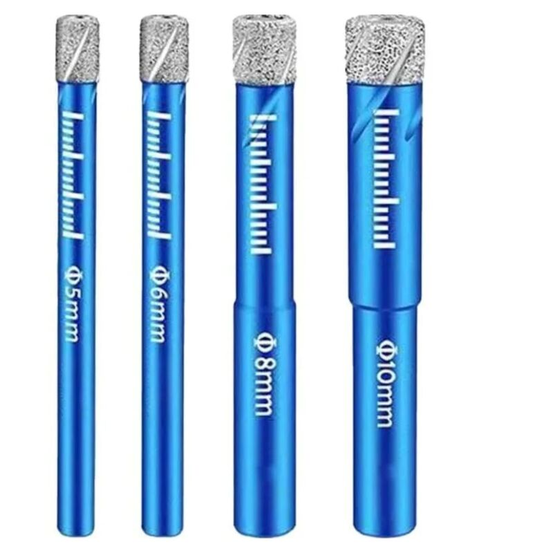 foto del prodotto sollbry punte da trapano diamantate, set di punte da trapano da 5 6 8 10 mm, set di punte da trapano per piastrelle, ceramica, porcellana, vetro