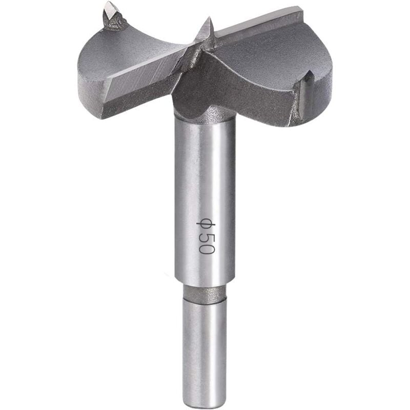 foto del prodotto sollbry punte da trapano per legno, fresa per legno in carburo da 50 mm, per l installazione di porte sferiche in legno, cassetti, compensato, per