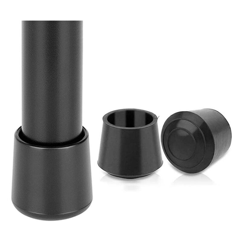 foto del prodotto sollbry quantit 16 punte in gomma per gambe di tavoli, sedie, mobili 25 mm, nero 