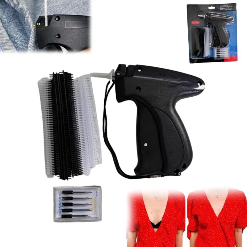 foto del prodotto sollbry quick fixer per vestiti pistola da ricamo mini pistola da cucire per vestiti micro strumento da ricamo per vestiti nero 
