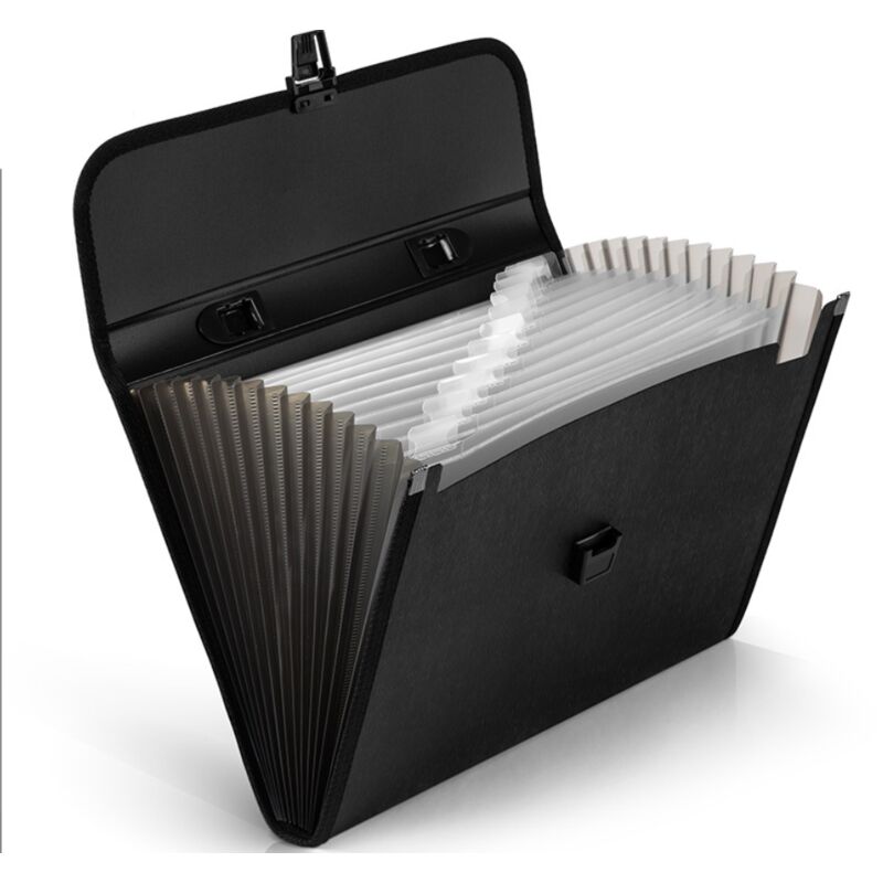 foto del prodotto sollbry raccoglitore a soffietto per documenti con 13 scomparti in formato a4, raccoglitore a soffietto con coperchio, raccoglitore espandibile per