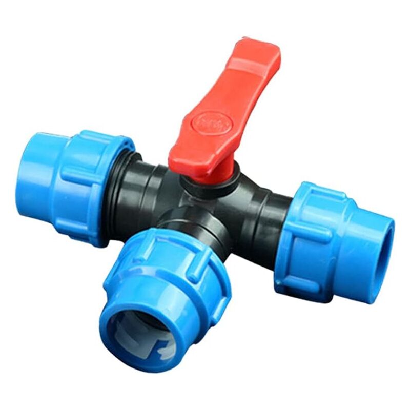 foto del prodotto sollbry raccordo a t a compressione per tubi dell acqua da 25 mm, raccordi a compressione in plastica per giardinaggio e irrigazione agricola