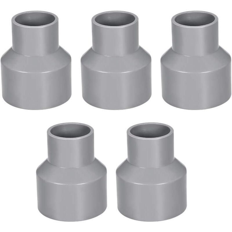 foto del prodotto sollbry raccordo riduttore per tubo in pvc da 50 mm x 32 mm, hub by hub, grigio, 5 pezzi