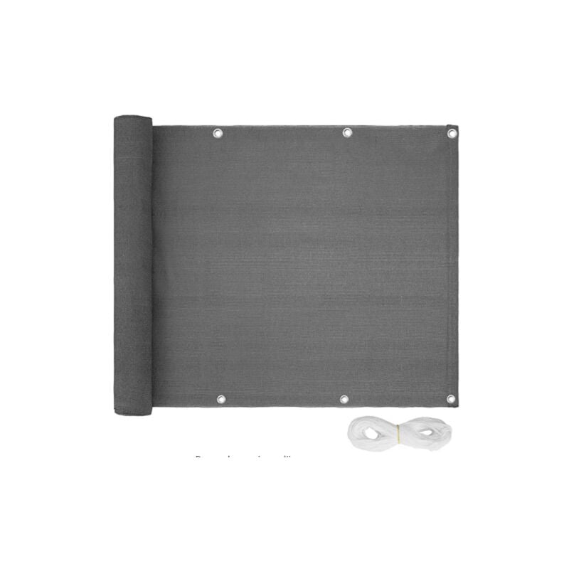 foto del prodotto sollbry recinzione per la privacy del balcone 90x500 cm, copertura per ringhiera resistente ai raggi uv per veranda, terrazza, cortile, patio,