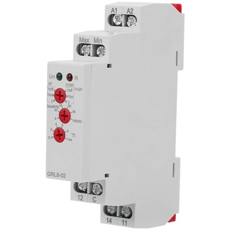foto del prodotto sollbry rel di controllo del livello del liquido grl8 02 regolatore del livello dell acqua ac dc 10a 24v 240v