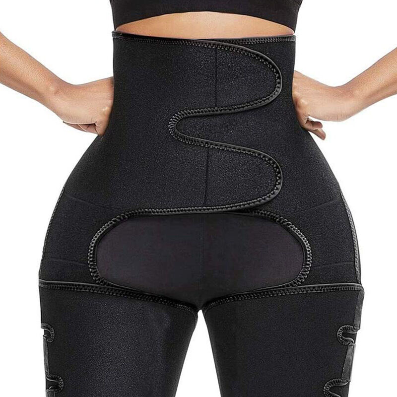 foto del prodotto sollbry reshe 3 in 1 corsetto dimagrante per braccia e cosce a vita alta da donna, con fascia antisudore, l xl