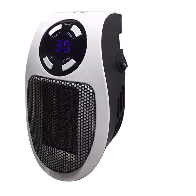 foto del prodotto sollbry riscaldatore elettrico a spina, mini riscaldatore elettrico da 500 w, riscaldatore termostatico regolabile, funzione di controllo della