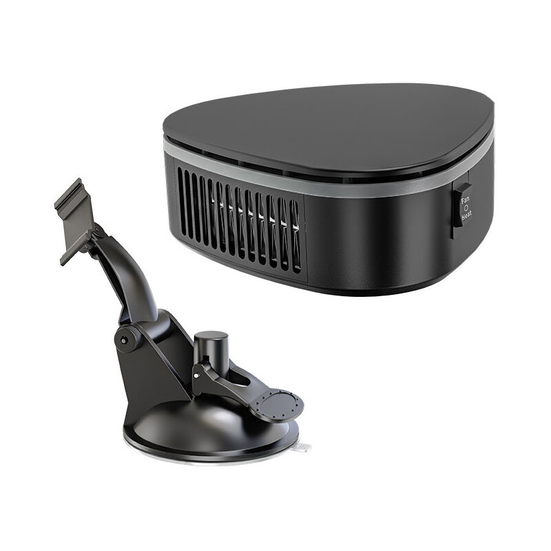 foto del prodotto sollbry riscaldatore per auto, 120 w, 12 v, riscaldatore e ventola, sbrinatore invernale per auto con rotazione a 360 , con supporto a ventosa