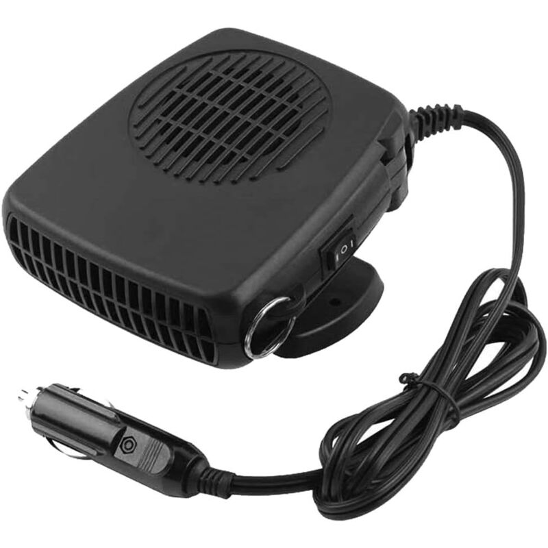 foto del prodotto sollbry riscaldatore per auto 12v 150w con ventola, sbrinatore, parabrezza, automobile, con cavo regolabile a 360 e cavo da 133 cm