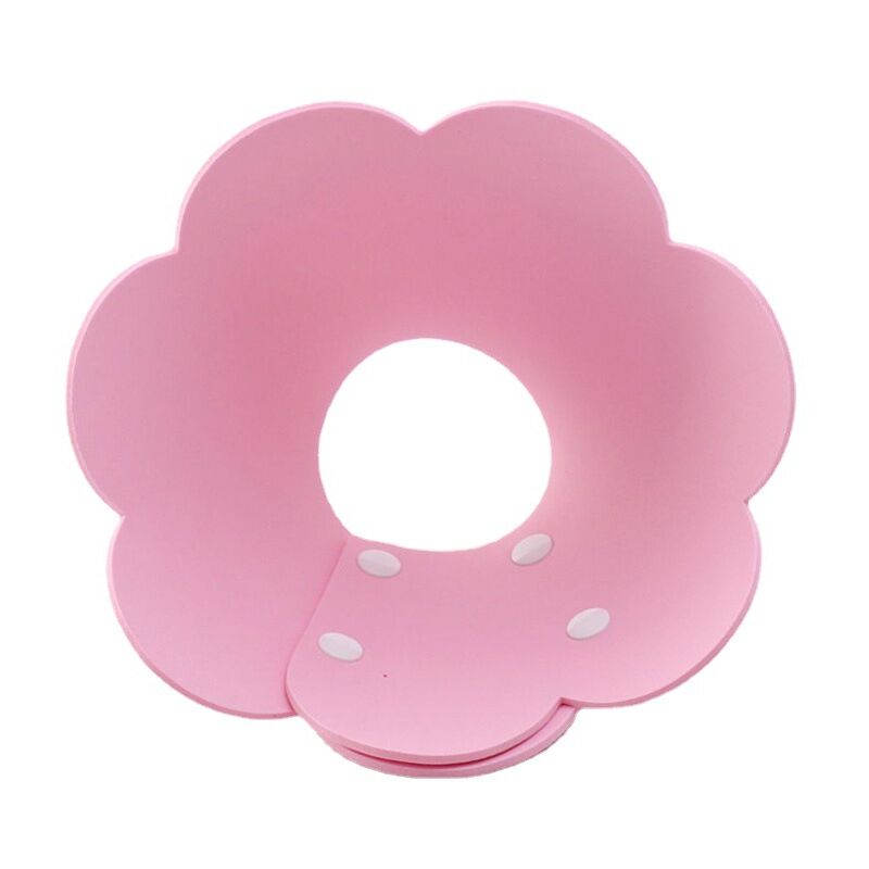 foto del prodotto sollbry rosa, 1 pz. collare anti morso per cani e gatti, protezione per il collo regolabile, per cuccioli e gatti.