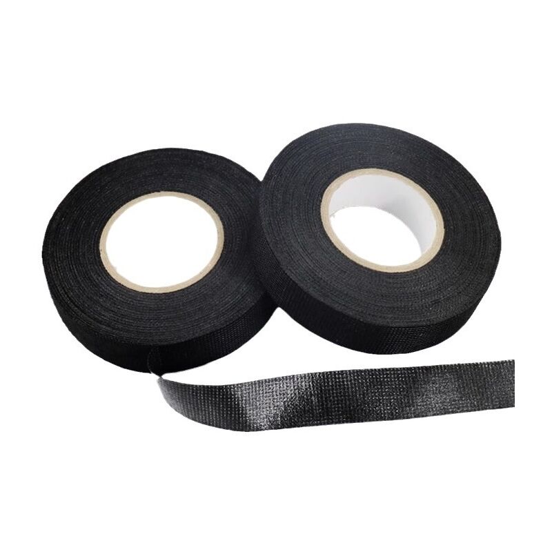 foto del prodotto sollbry rotoli di nastro per cablaggio, nastro in tessuto per cablaggio, nastro in tessuto per auto 9 mm x 15 m, nero