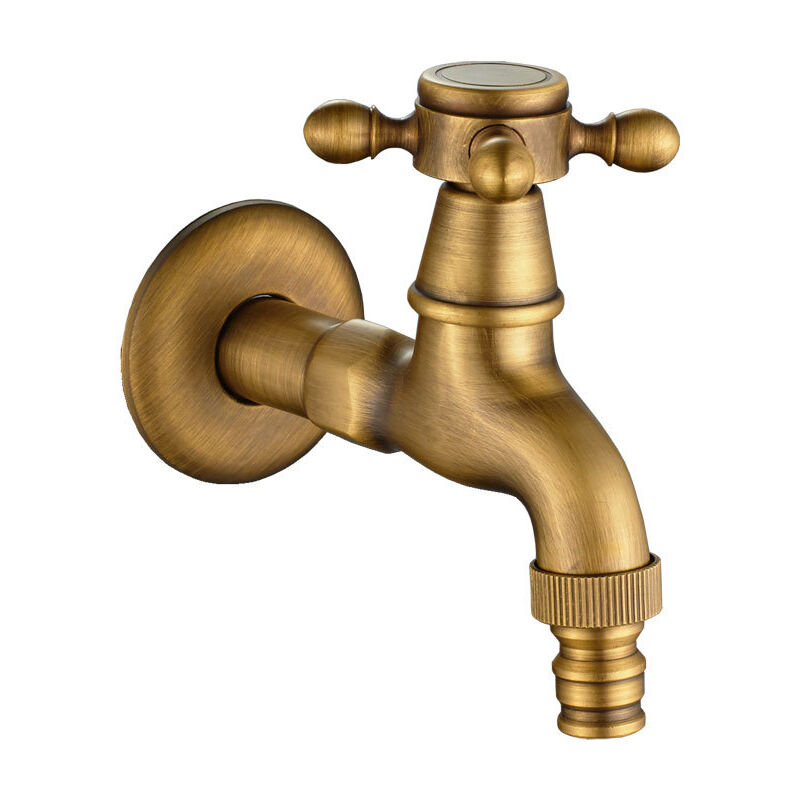 foto del prodotto sollbry rubinetto per acqua fredda vintage con maniglia singola, interfaccia g1 2 rubinetto per mocio a parete per lavandino del bagno
