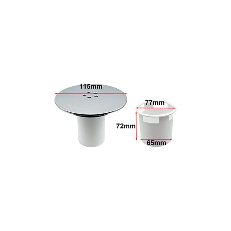 foto del prodotto sollbry scarico doccia, scarico doccia da 90 mm 115 mm, sostituzione del coperchio del sifone doccia