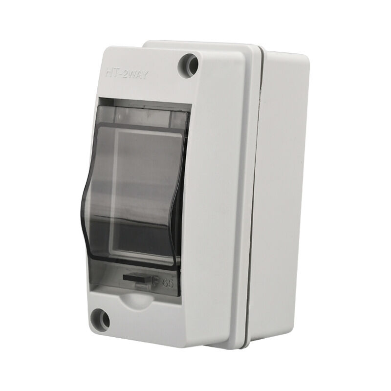 foto del prodotto sollbry scatola elettrica impermeabile per esterni a 2 moduli ip65. armadio elettrico impermeabile per esterni adatto per garage, ville, stazioni