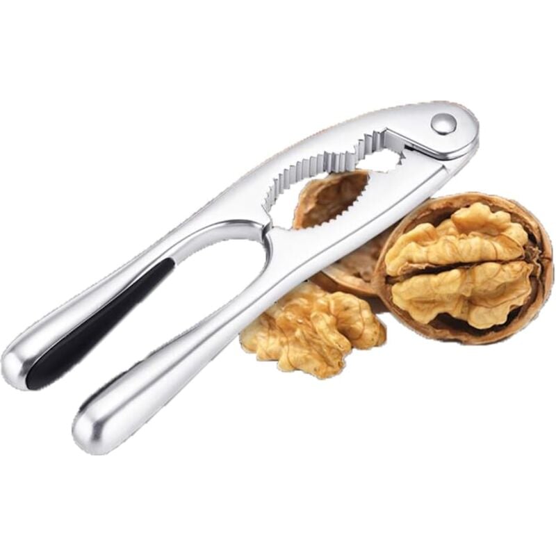 foto del prodotto sollbry schiaccianoci perfetto per tutte le noci trasmissione di potenza rinforzata impugnatura ergonomica in acciaio inox metallo robusto