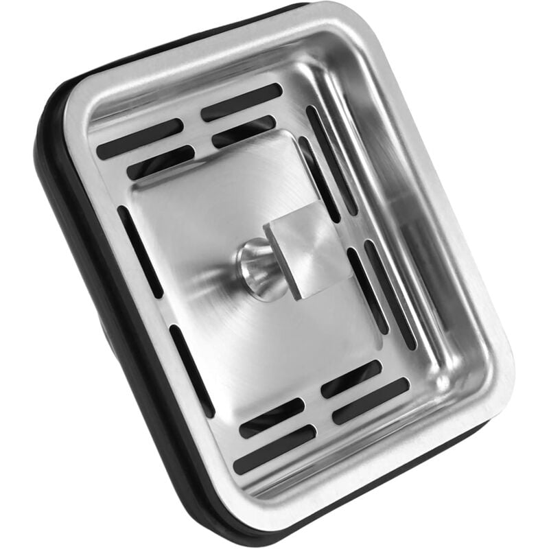 immagine 0 del prodotto sollbry scolapiatti quadrato in acciaio inossidabile per lavello da cucina, bagno, casa, tappo a rete anti bloccaggio