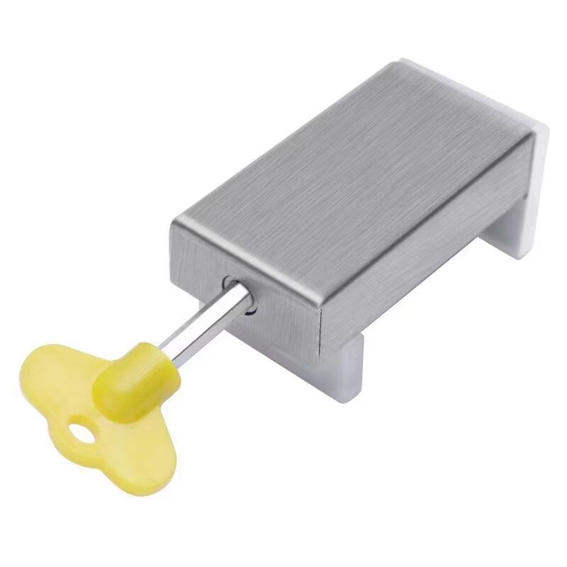 foto del prodotto sollbry serratura per porta e finestra, 1 pezzo, serratura di sicurezza per finestra scorrevole con chiave per finestre scorrevoli, porte
