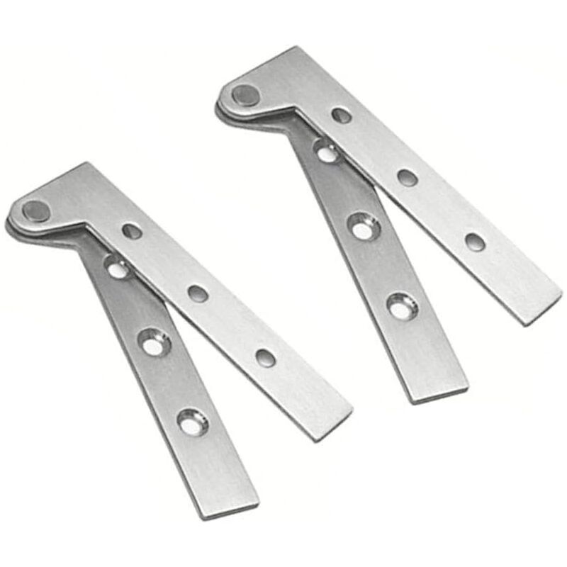 foto del prodotto sollbry set di 2 cerniere pivotanti per porte nascoste in acciaio inossidabile con rotazione a 360 gradi, cerniere a coltello offset da 4 pollici,