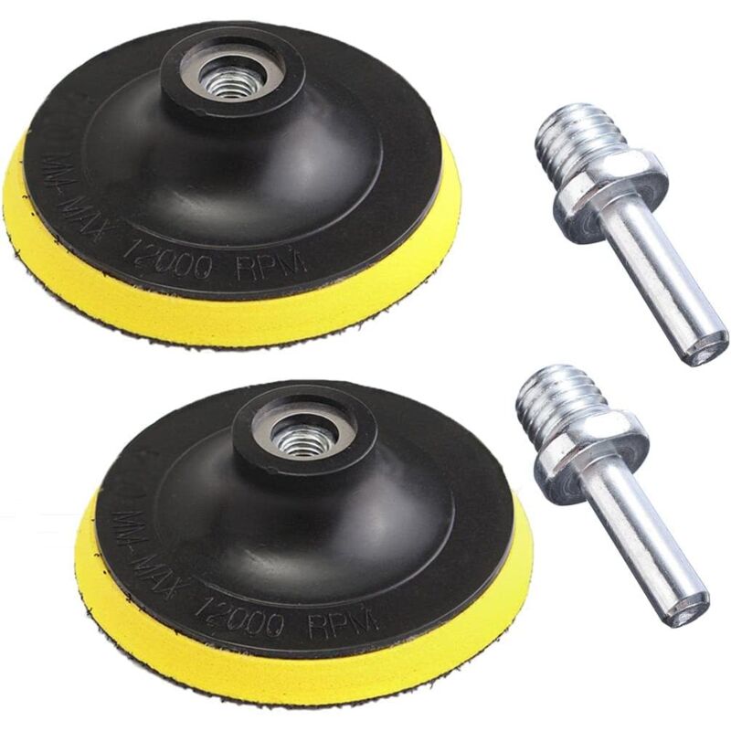 foto del prodotto sollbry set di 2 dischi abrasivi da 125 mm, dischi abrasivi da 5 pollici con chiusura a strappo m14 per levigatura e lucidatura di utensili rotanti
